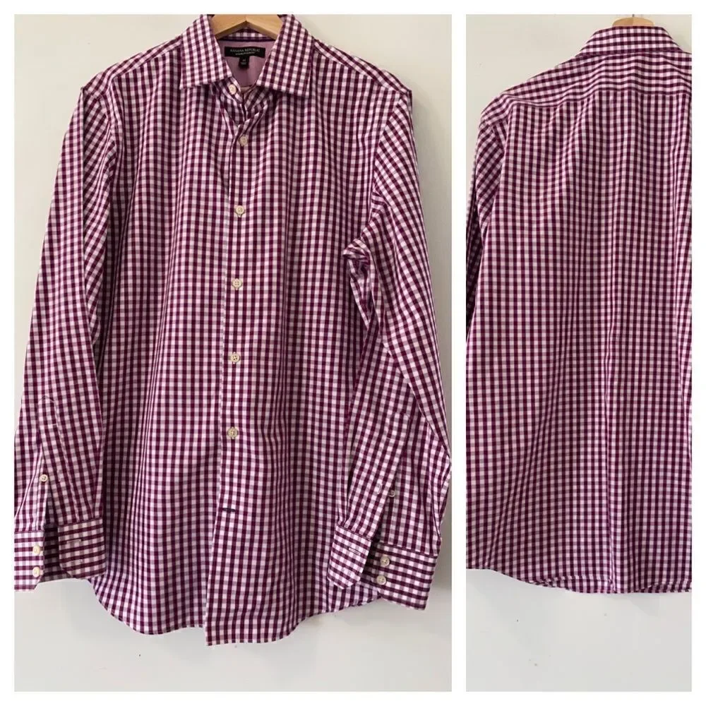 Banana Republic Men Plaid Slim fit shirt